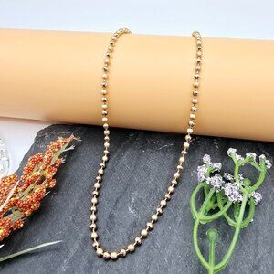 Rose Gold Rope Chain Necklace – Elegant Twist Design, XPNL0020